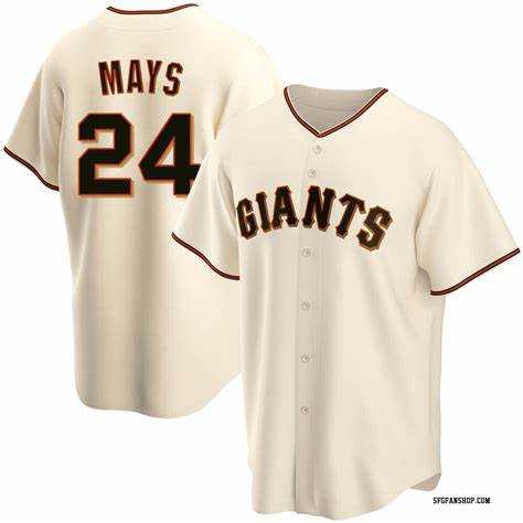 Mens San Francisco Giants #24 Willie Mays Cream Cool Base Stitched Baseball Jersey Dzhi